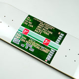 Snack - Skateboard Deck - NARVAEZ 'SAIGON SANDWICH 2008 MENU' - 8.38