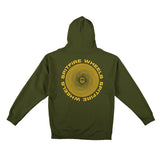 Spitfire Wheels Hoody Classic Vortex Army Gold