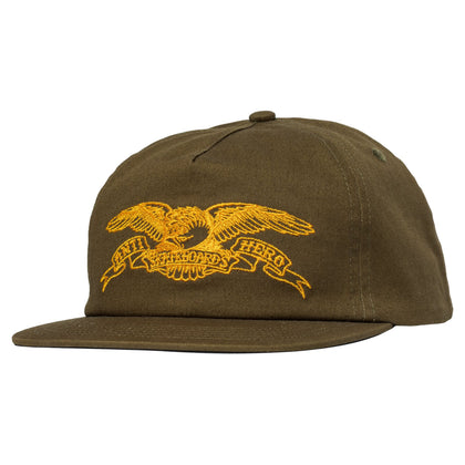 ANTIHERO LIL PIGEON SNAPBACK MEDIUM BROWN / YELLOW
