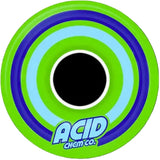 Colorful wheel with concentric circles and 'ACID Chem Co.' branding on a white background