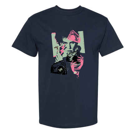 Jason Adams x Low Key Skate shop - Navy Blue T-shirt