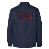 Low Key "SF Bay" - Navy Blue Water Resistant Coach Jacket