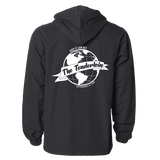 Low Key "World" - Water Resistant Hooded Black Coach Jacket