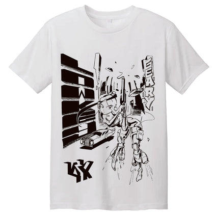 Low Key "Cyber Geary" TL Science Fair Artshow - White T-shirt