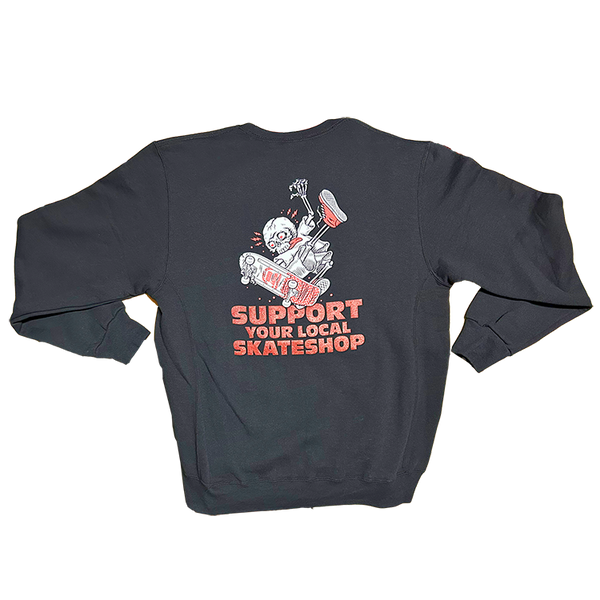 Low Key x Skate Shop Day 2025 - Black Crewneck