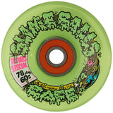 Green light-up skateboard wheel with bearings included