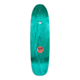 Golden Gate Big Boy 9" Chico Stix skateboard deck, vibrant teal wood grain with a circular orange "CHICO STIX" logo.