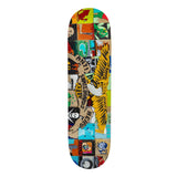Anti Hero Team Kenji Goto Eagle Deck 8.5 skateboard with a colorful patchwork design and a bold yellow eagle graphic.