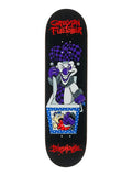 Black Birdhouse Greyson Fletcher Joker skateboard deck with a purple and black jester popping out of a jack-in-the-box.