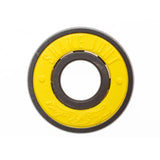 Shake Junt Low Rider Bearings for skateboards, a single yellow bearing with black inner rings