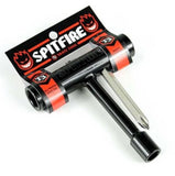 Spitfire T3 Skate Tool, a black all-purpose skateboard T-tool with Spitfire branding and multiple wrenches.