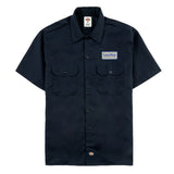 Dickies x Low Key Skate Shop - Navy Blue Work Shirt