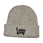 Low Key Stacked Logo - Grey Beanie